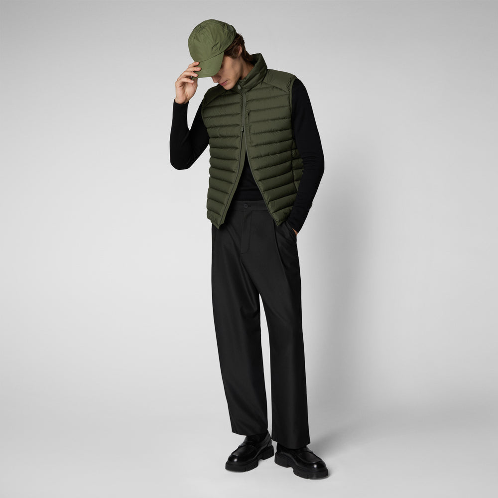 Save The Duck GILET UOMO RHUS DUSTY OLIVE