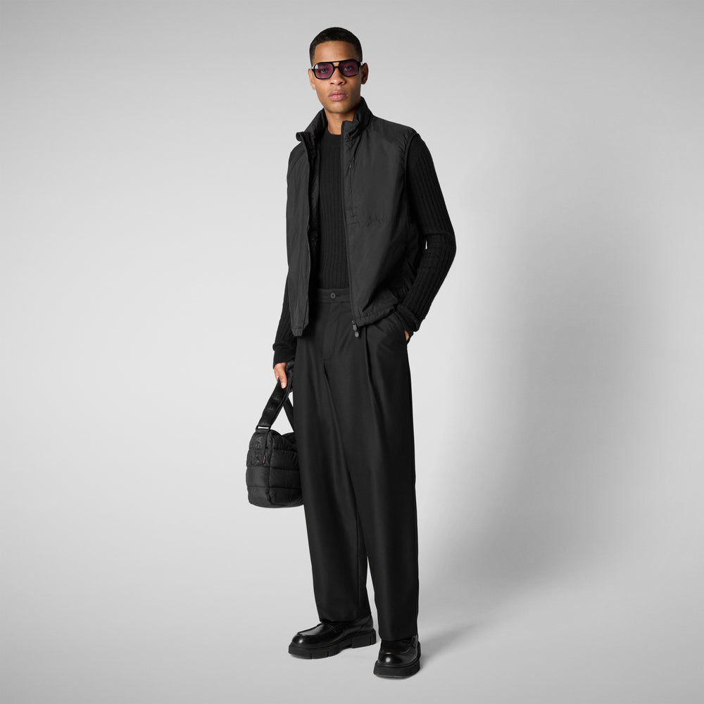 Save The Duck GILET UOMO TURNER IN NERO