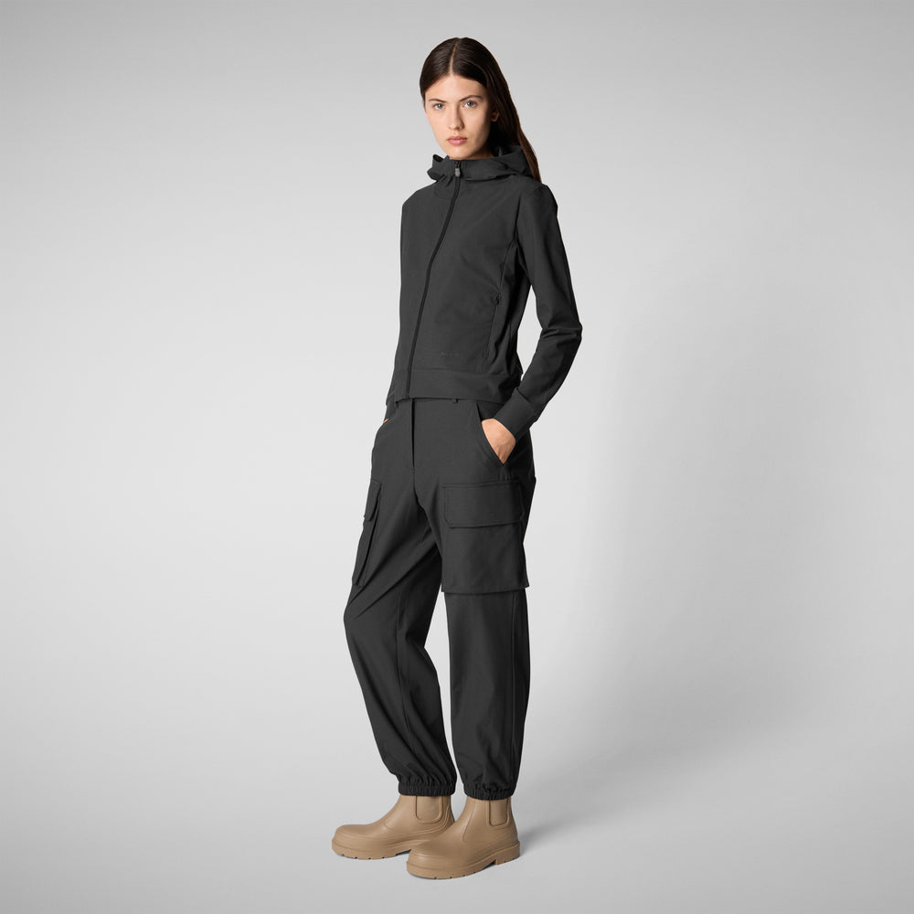 Save The Duck PANTALONI CARGO DONNA GOSY NERO