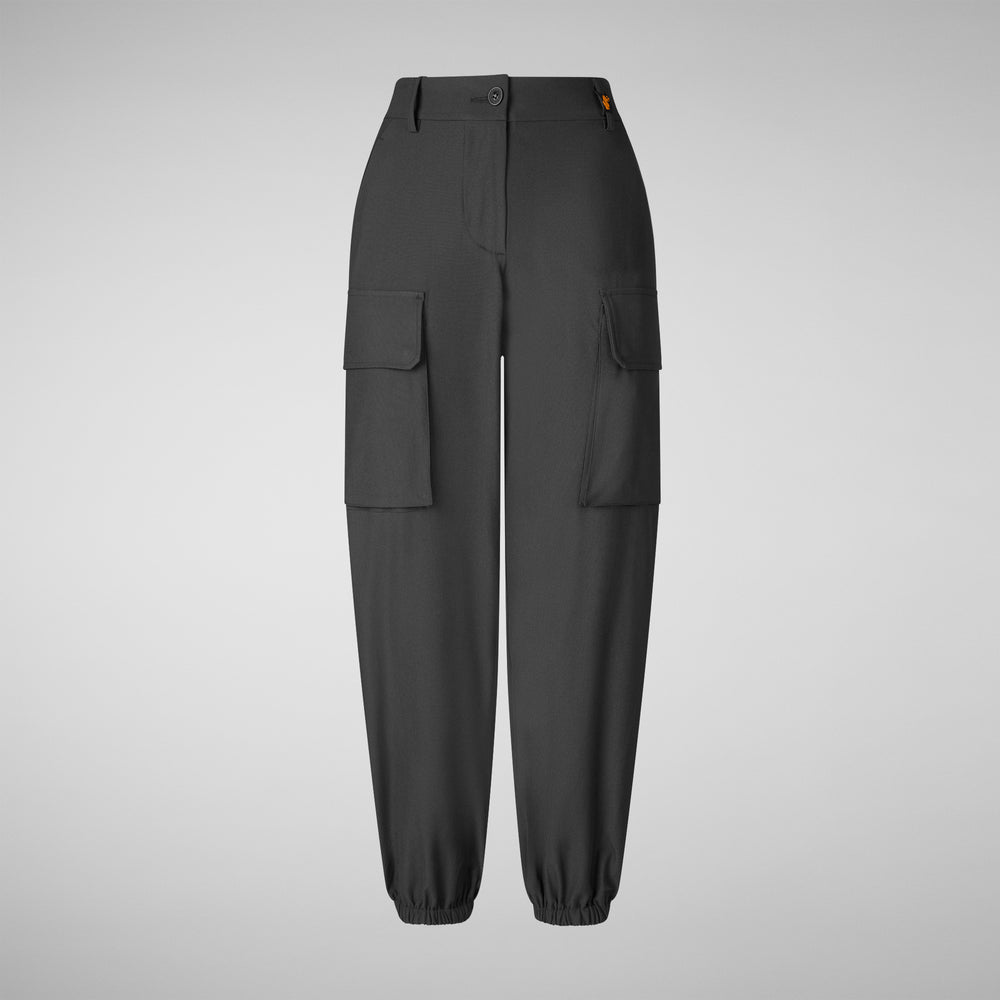 Save The Duck PANTALONI CARGO DONNA GOSY NERO