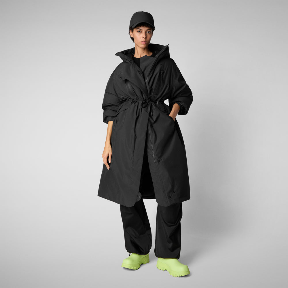 Save The Duck PARKA CON CAPPUCCIO DONNA REIRA NERO