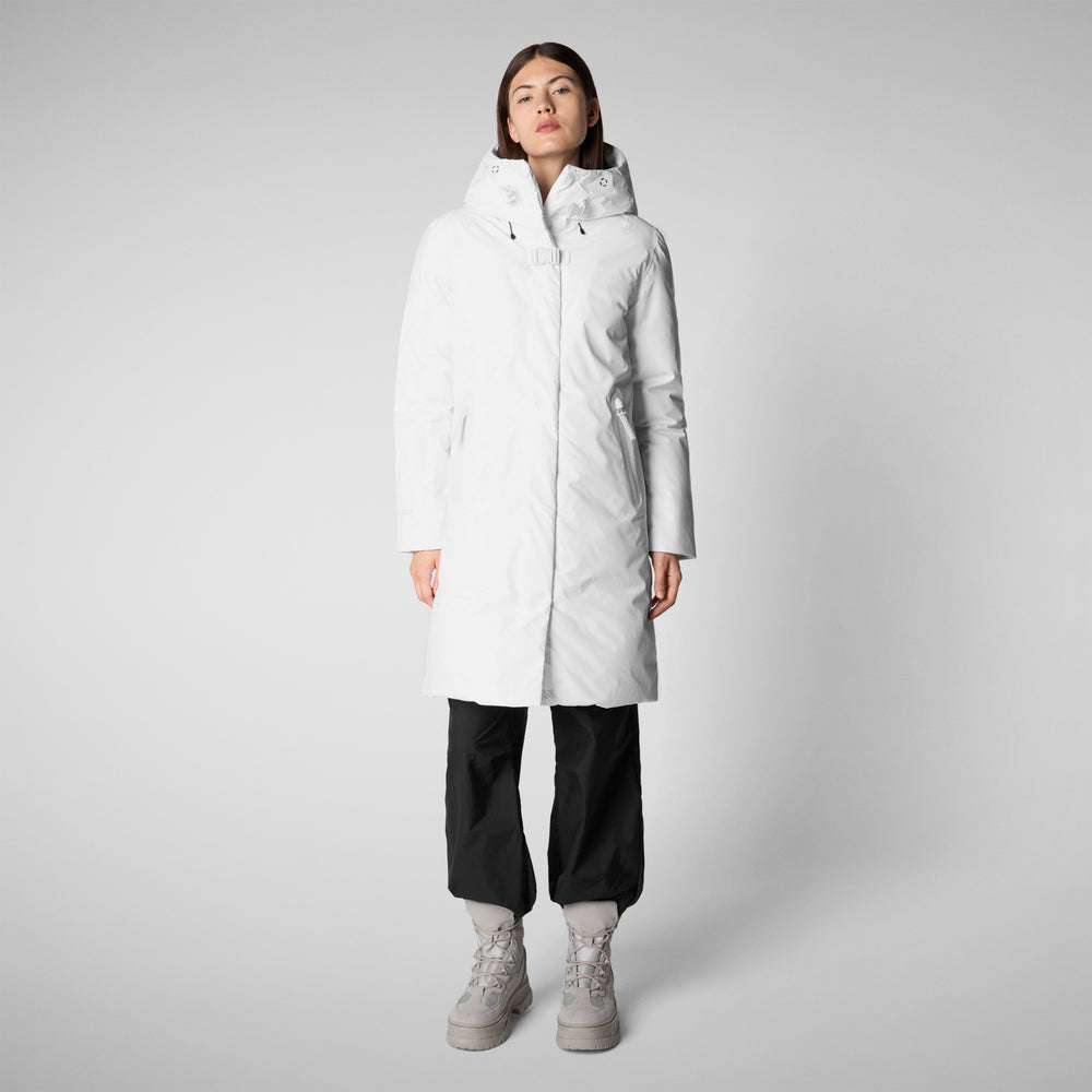 Save the duck PARKA CON CAPPUCCIO DONNA YUA WHITE