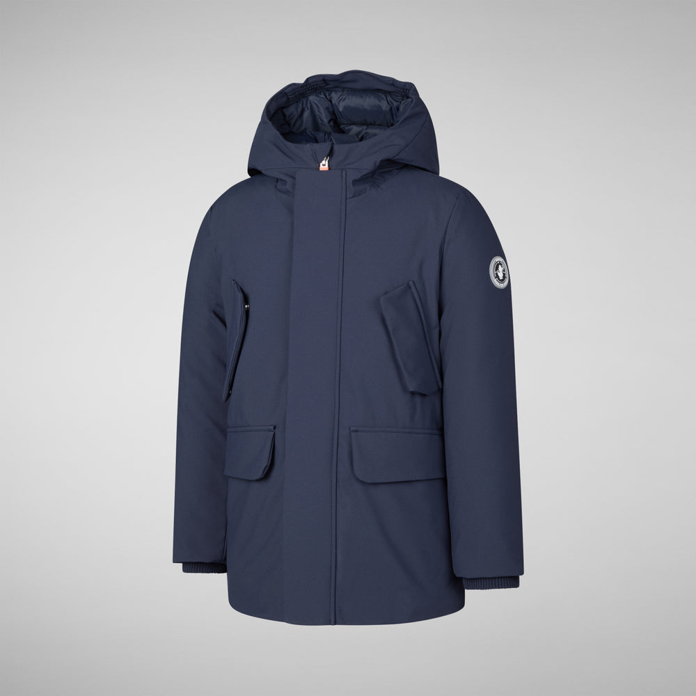 Save The Duck PARKA CON CAPPUCCIO THEO BLU NAVY