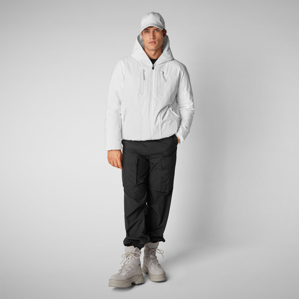 Save The Duck PARKA UOMO BENEDICT IN WHITE