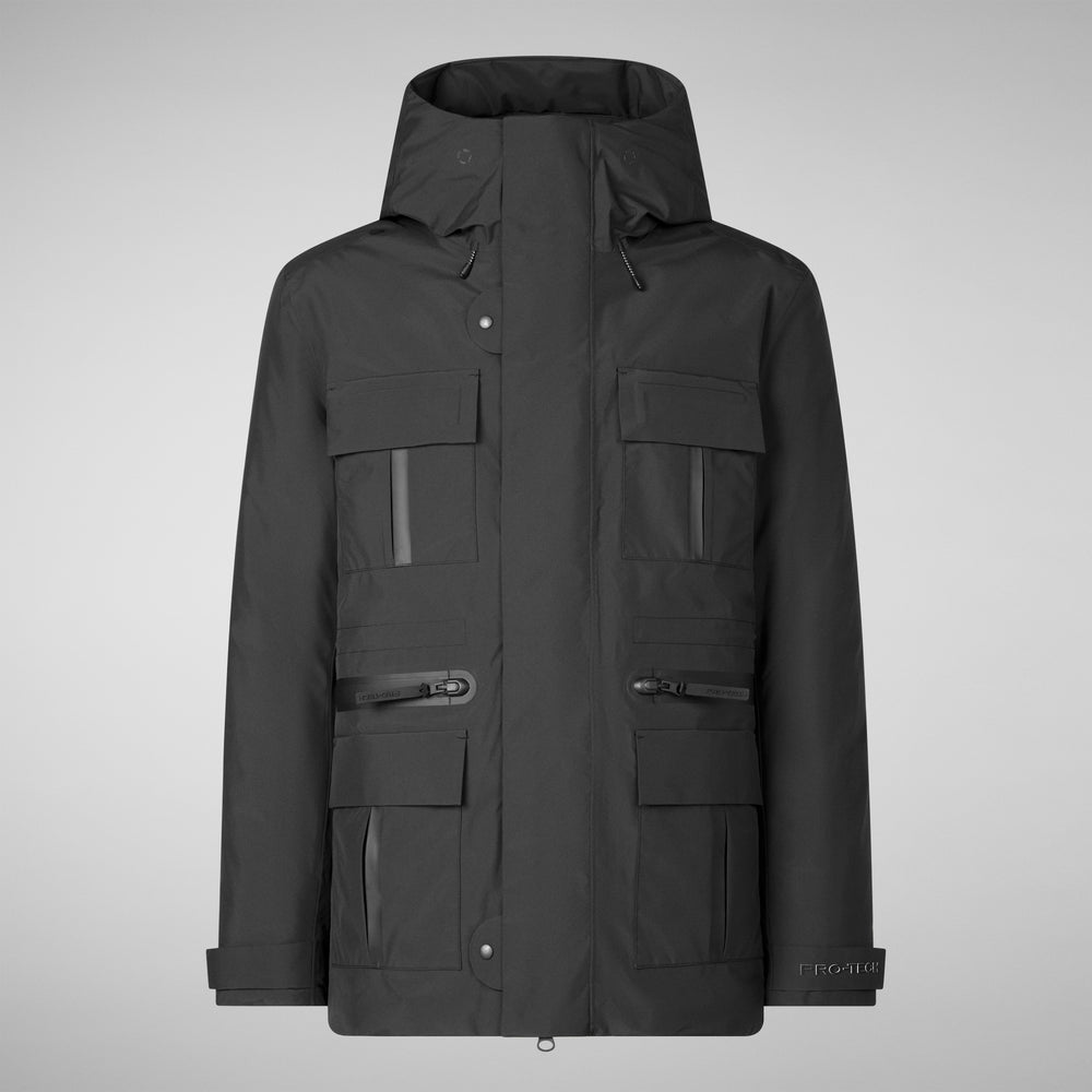 Save The Duck PARKA UOMO KEATON IN NERO