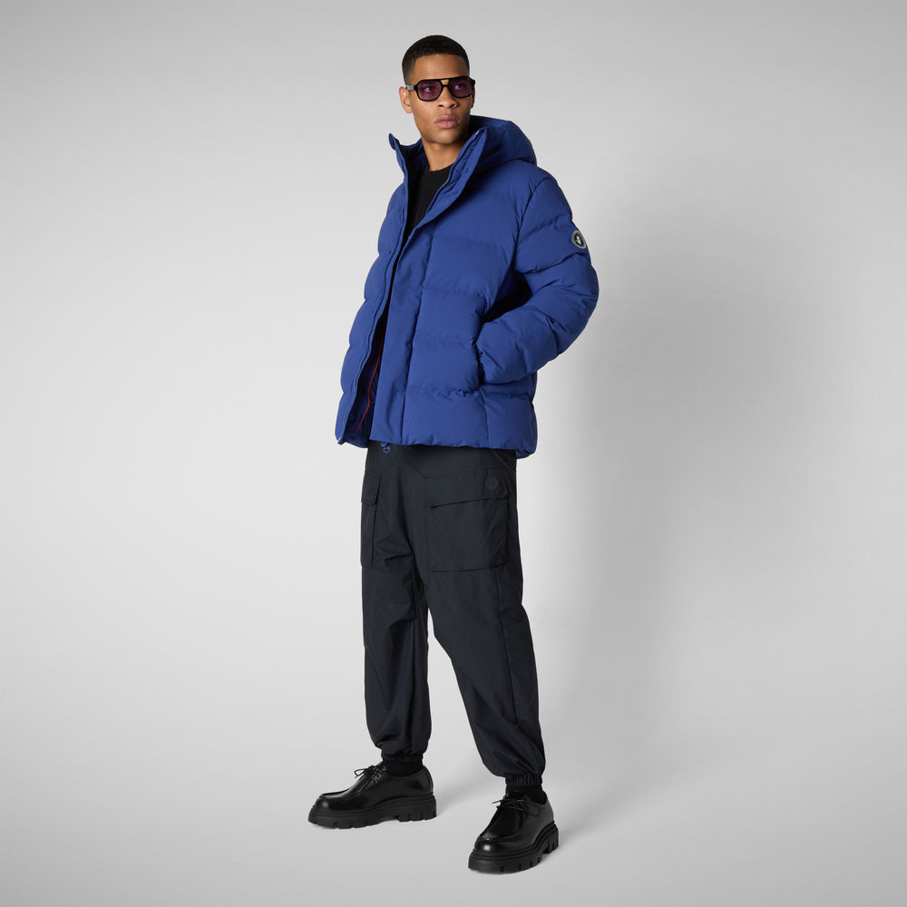 Save The Duck PARKA UOMO LELAND IN ECLIPSE BLUE