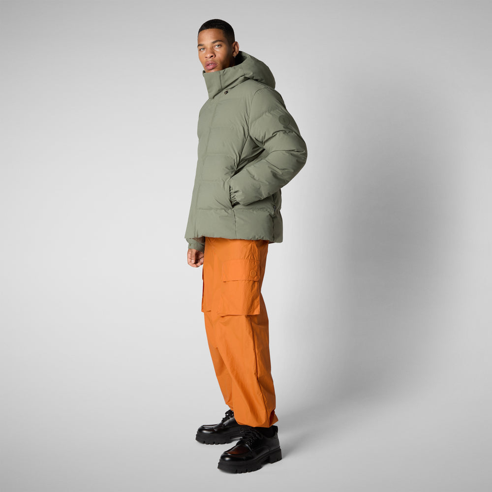 Save The Duck PARKA UOMO LELAND IN SWAMP GREEN