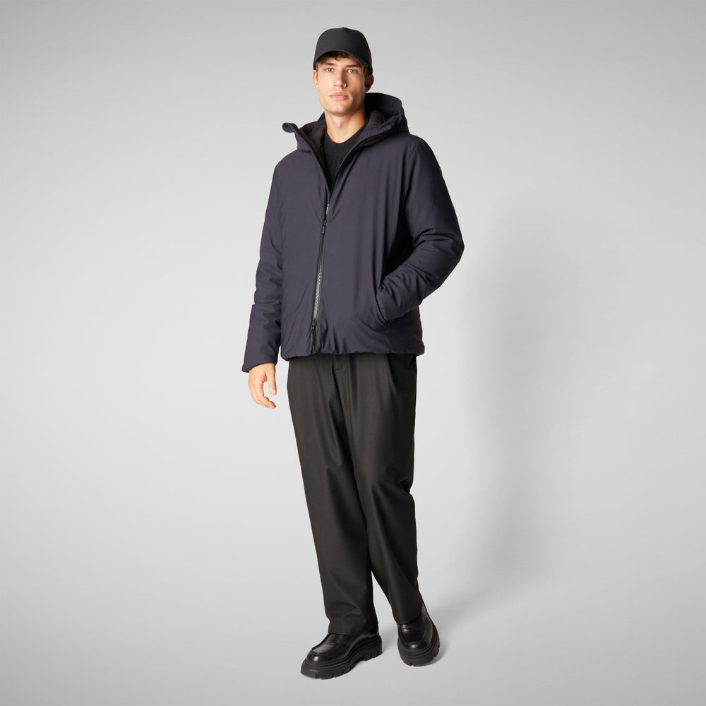 Save The Duck PARKA UOMO SABAL IN BLU NERO