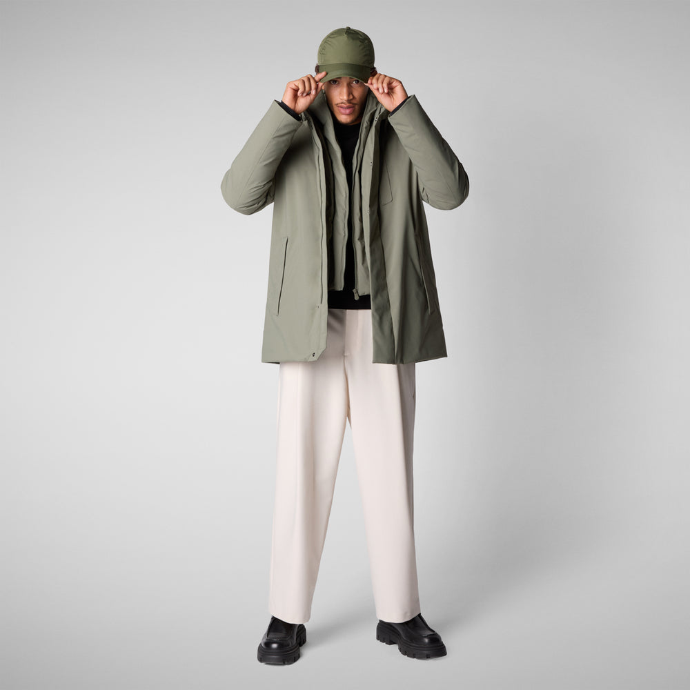 Save The Duck PARKA UOMO SESLE IN SWAMP GREEN