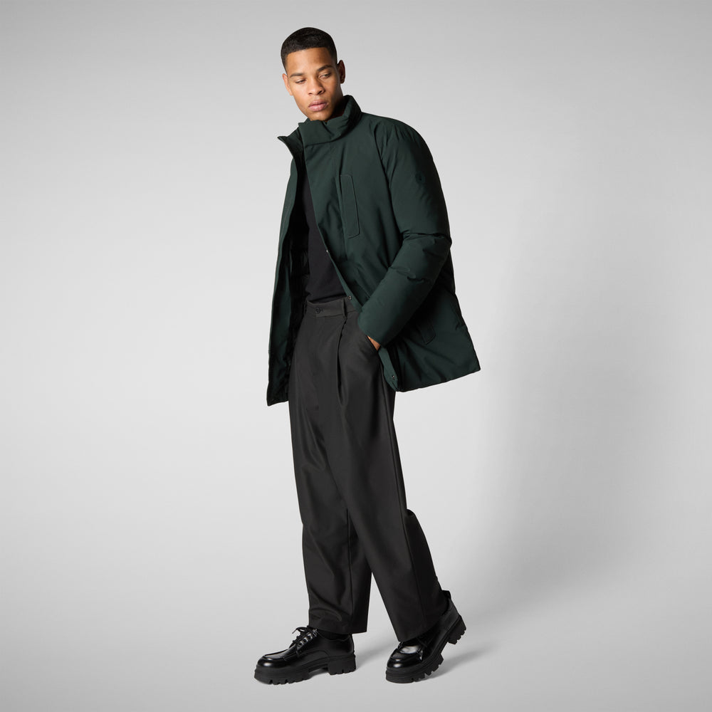 Save The Duck PARKA UOMO SESLE VERDE NERO