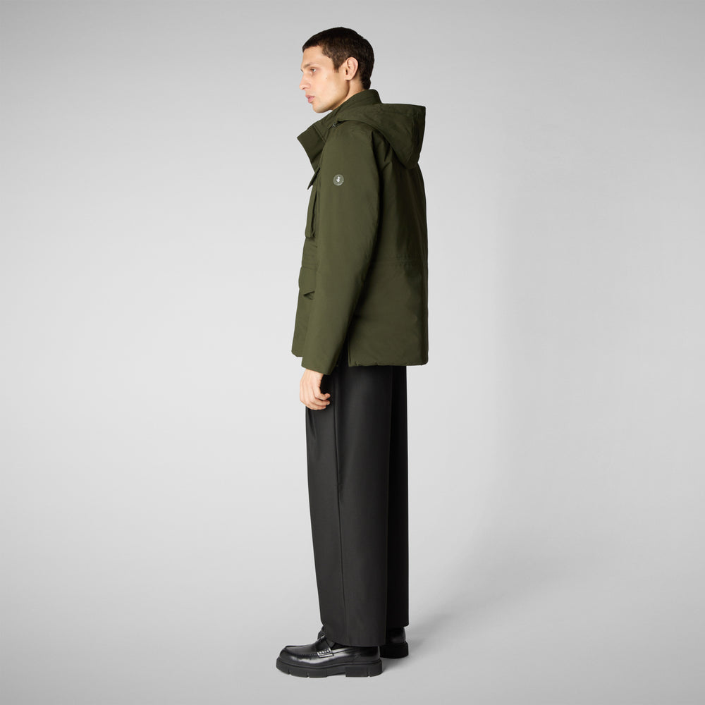 Save The Duck PARKA UOMO TRENTON IN LAND GREEN