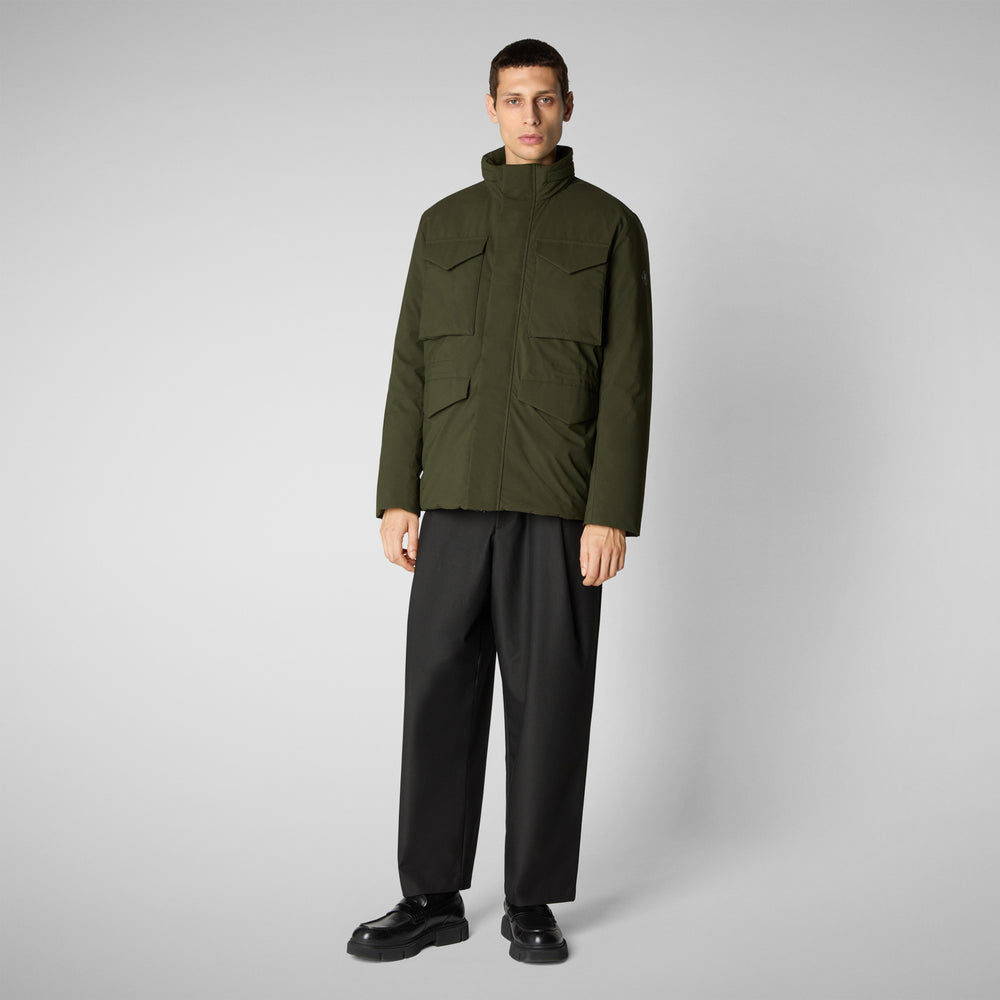 Save the duck PARKA UOMO TRENTON IN LAND GREEN