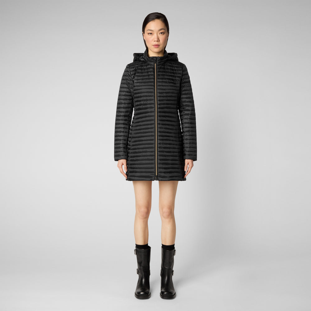 Save the duck Piumino animal free donna Megs Nero