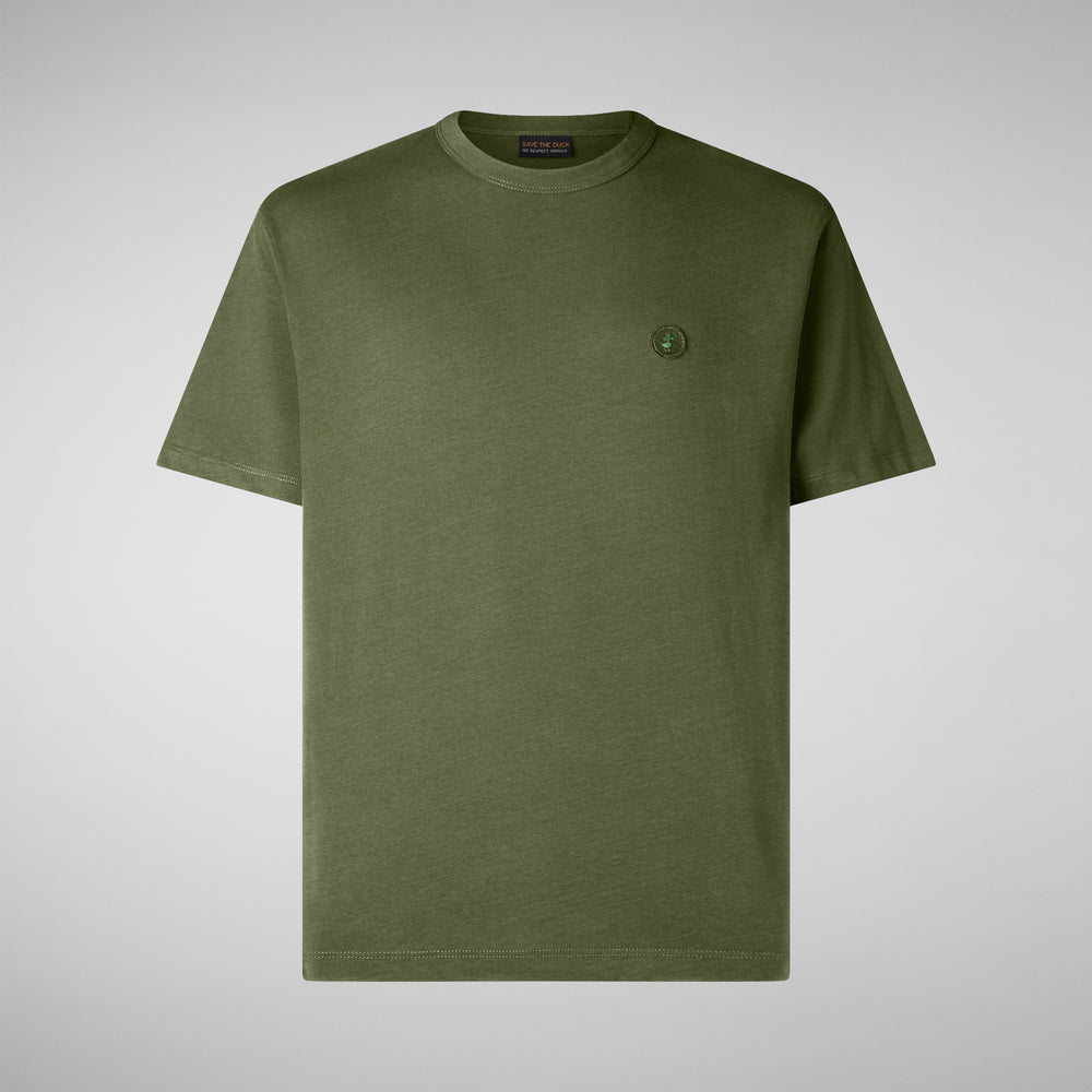 Save The Duck T-SHIRT UOMO BRAM IN MOSS GREEN