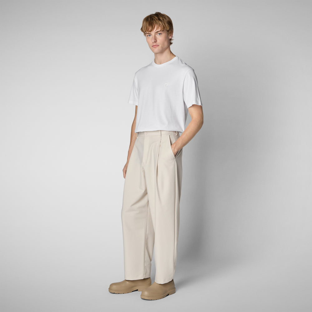 Save The Duck T-SHIRT UOMO BRAM IN OFF WHITE