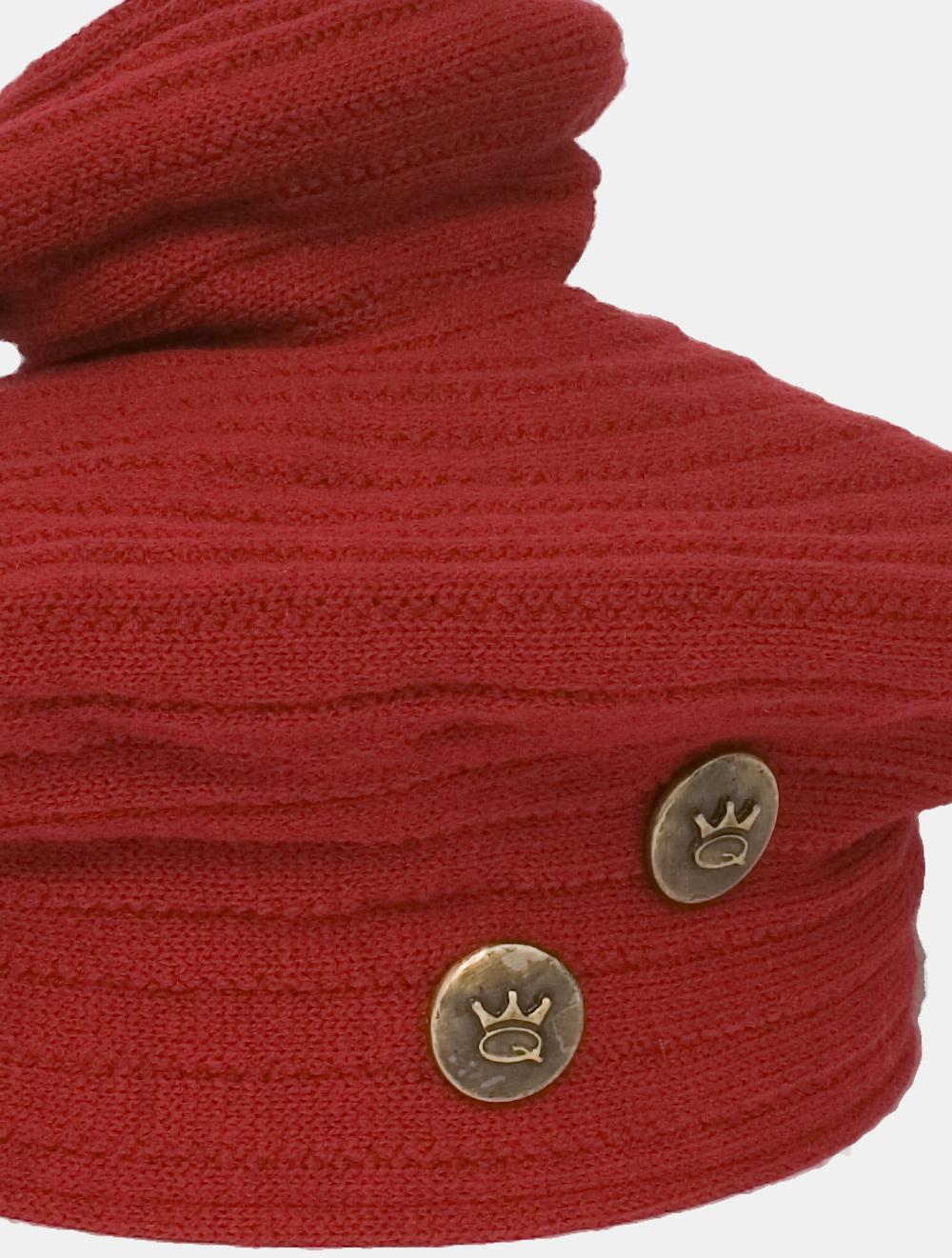 Save The Queen Basco Rosso In Maglia Con Applicazioni Metallo