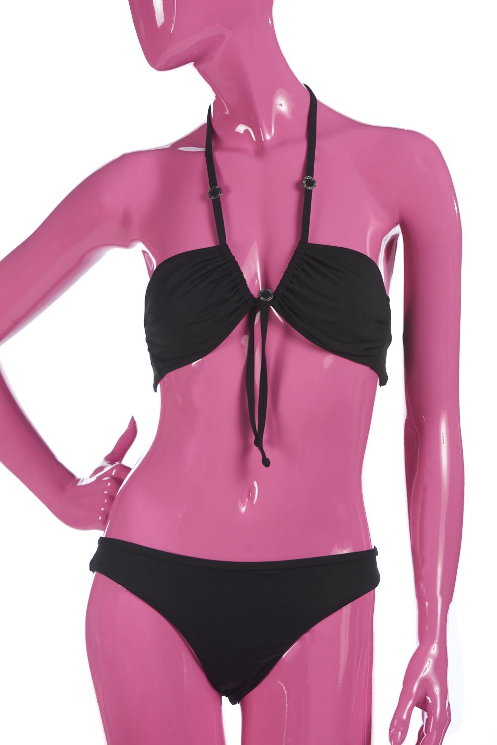 Save The Queen Bikini a fascia con dettagli di tulle stampato