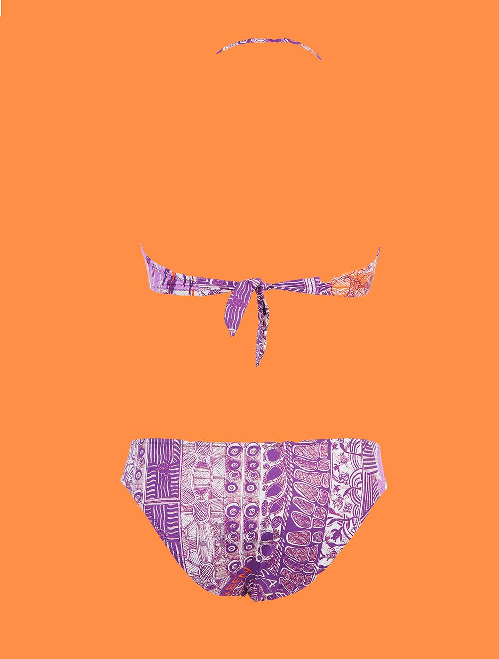 Save The Queen Bikini A Fascia Push Up Con Stampa Dedicata All’Australia - Coppa C