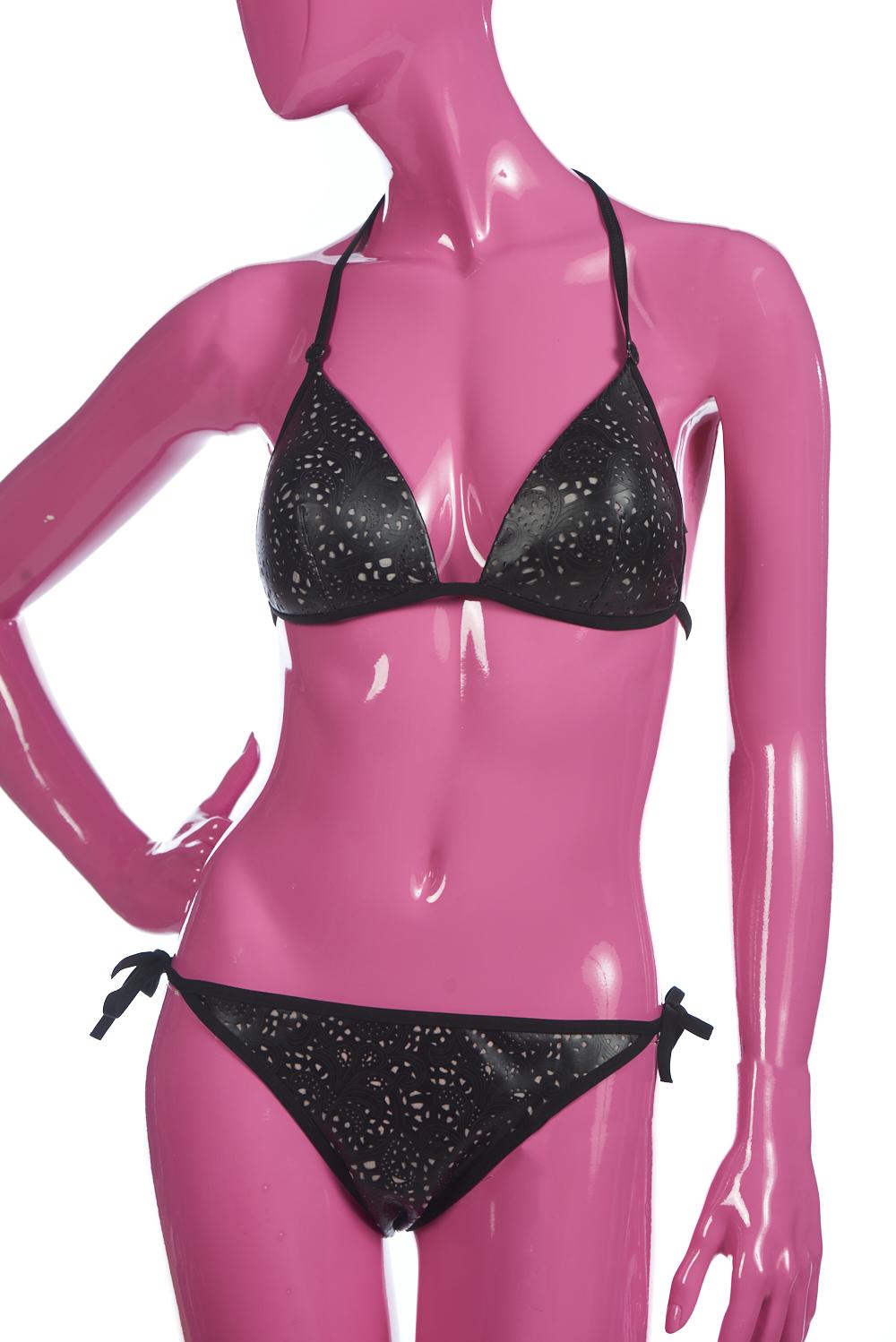 Save The Queen Bikini A Triangolo In Eco Pelle Laserata