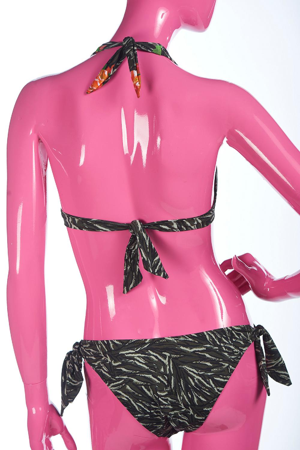 Save The Queen Bikini A Triangolo Semi Rigido E Stampa Dedicata Alla Savana