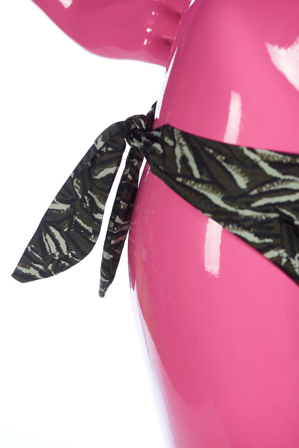 Save The Queen Bikini A Triangolo Semi Rigido E Stampa Dedicata Alla Savana