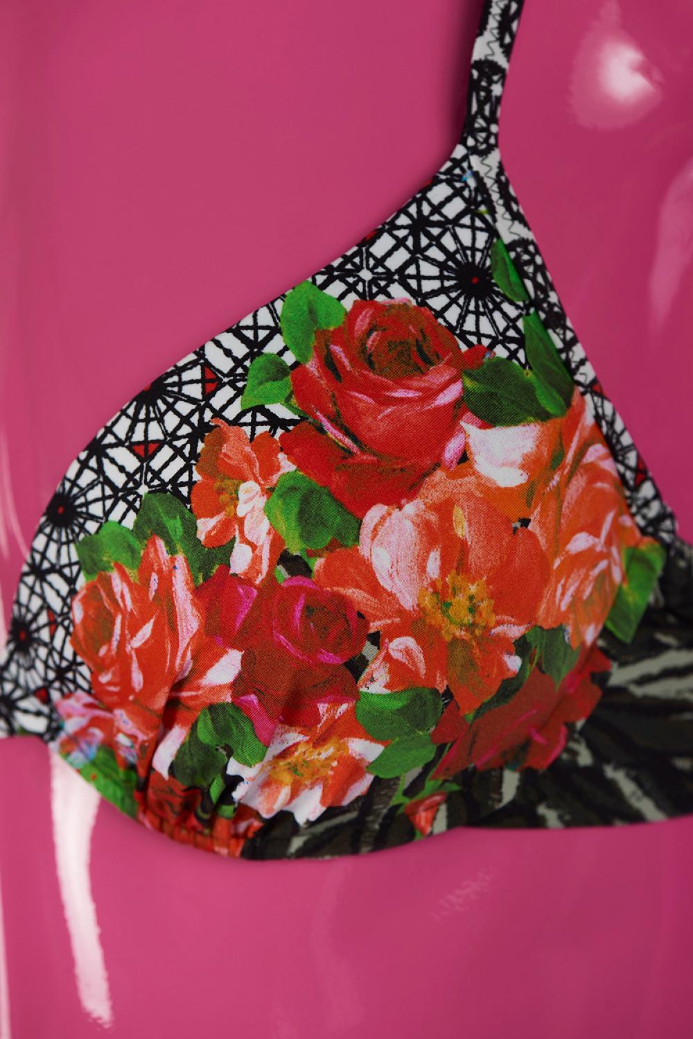 Save The Queen Bikini Con Coppa Con Ferretti E Stampa Dedicata Alla Savana