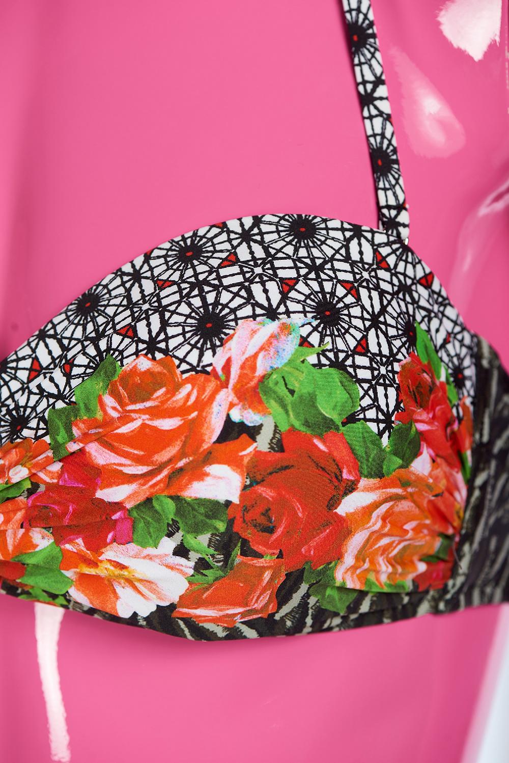 Save The Queen Bikini Con Fascia Push-up E Stampa Dedicata Alla Savana