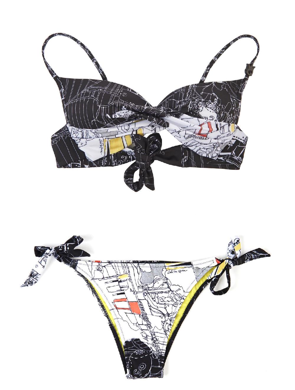 Save The Queen Bikini Con Reggiseno Push-up E Spalline A Fantasia - Coppa B