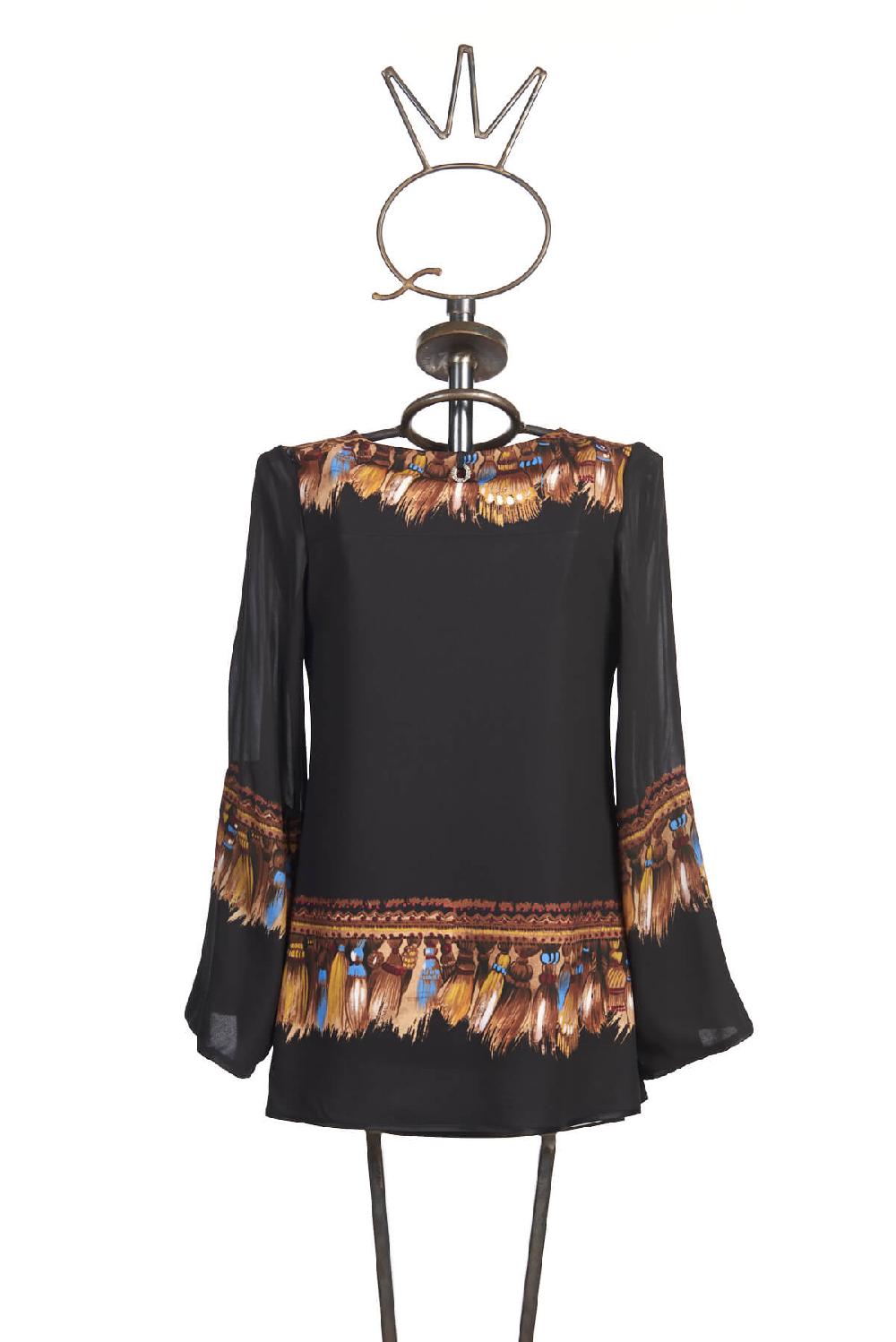 Save The Queen Blusa Con Ricami E Dettagli Stampati