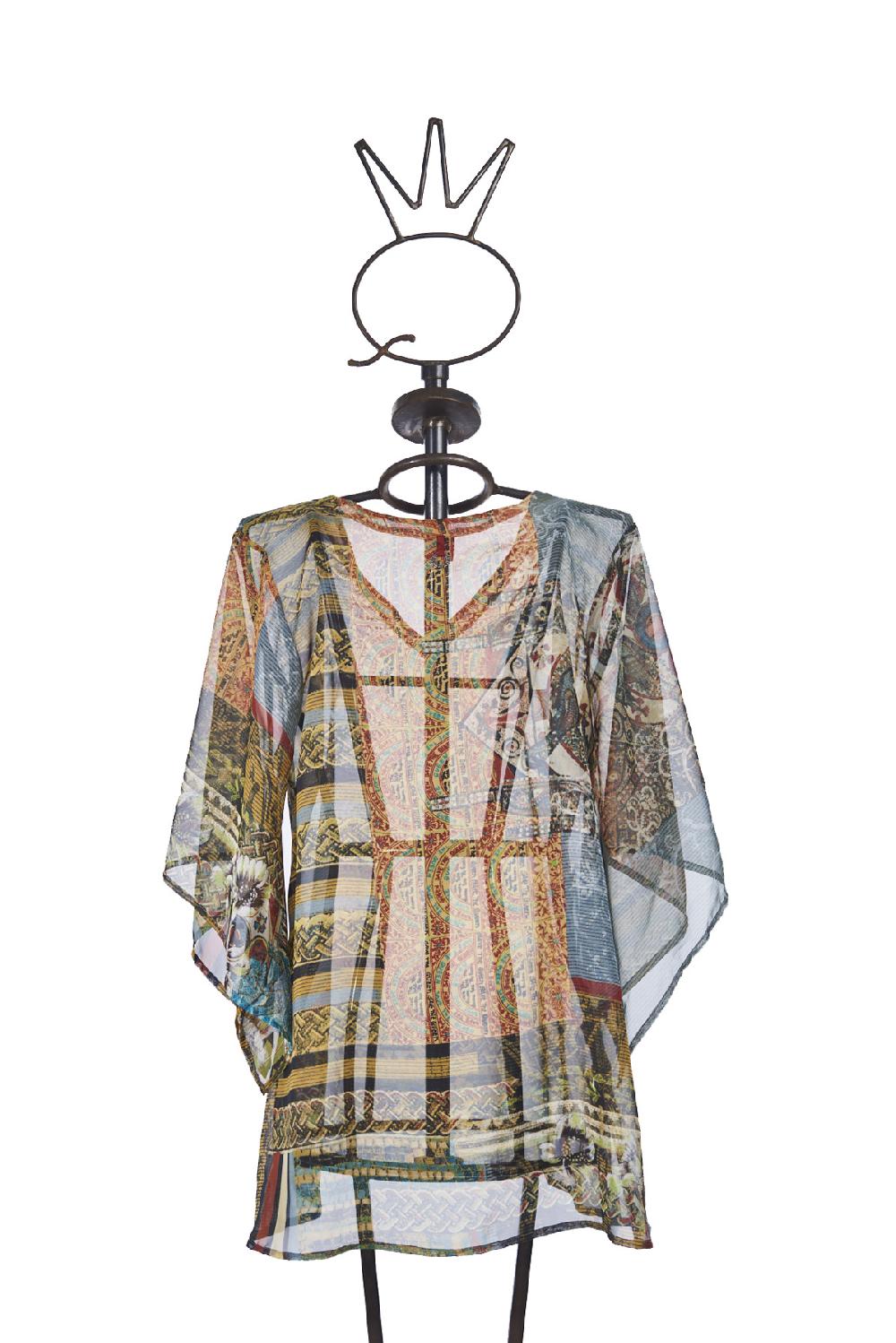 Save The Queen Blusa Con Stampa Dedicata All’Africa