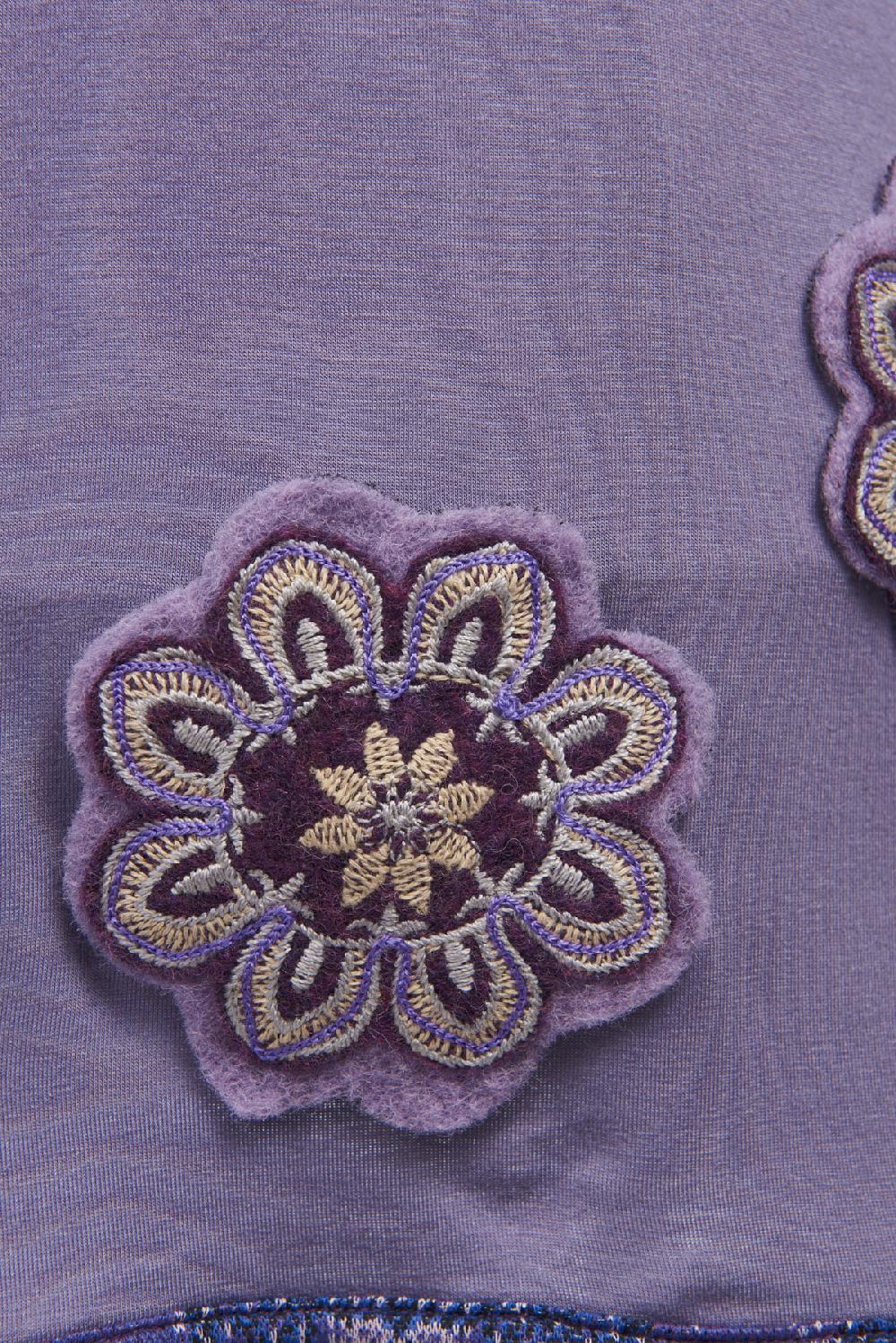 Save The Queen Camicia Da Notte In Jersey Di Viscosa Color Lilla