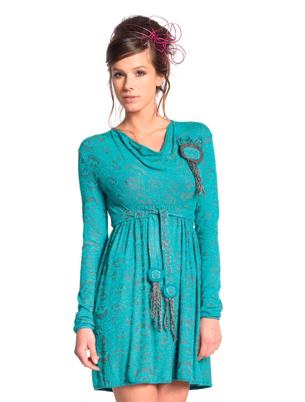 Save The Queen Camicia da notte in viscosa stretch jacquard