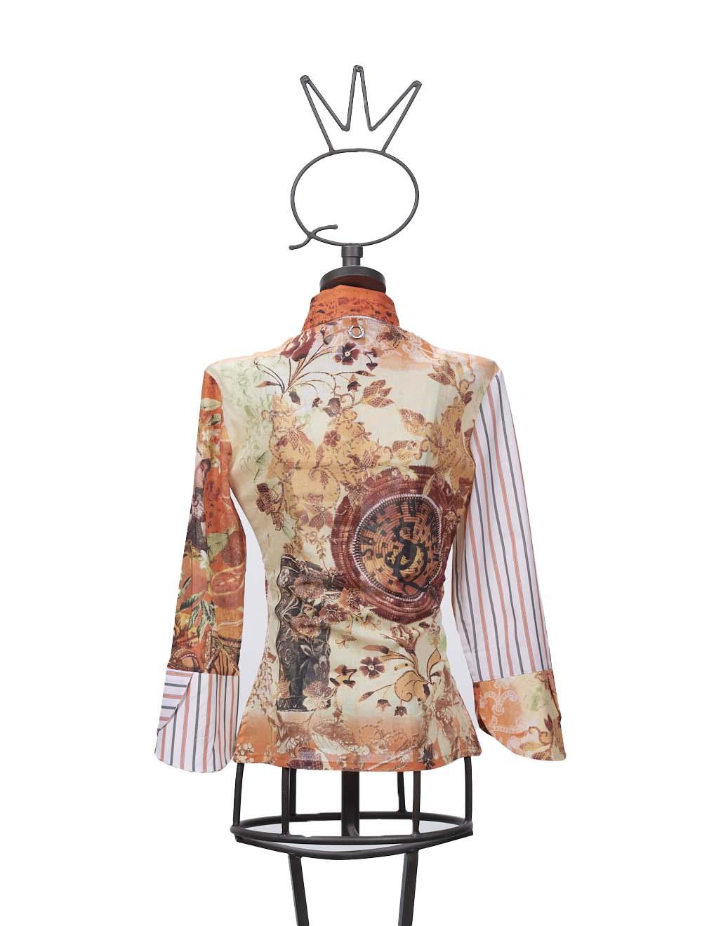 Save The Queen Camicia In Mussola Di Cotone Con Stampa “Regina Degli Aranci”