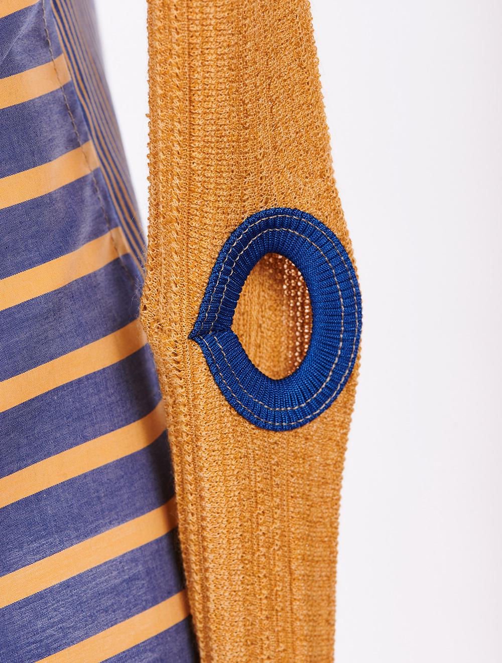 Save The Queen Camicia In Tessuto A Righe E In Maglia Con Ricamo