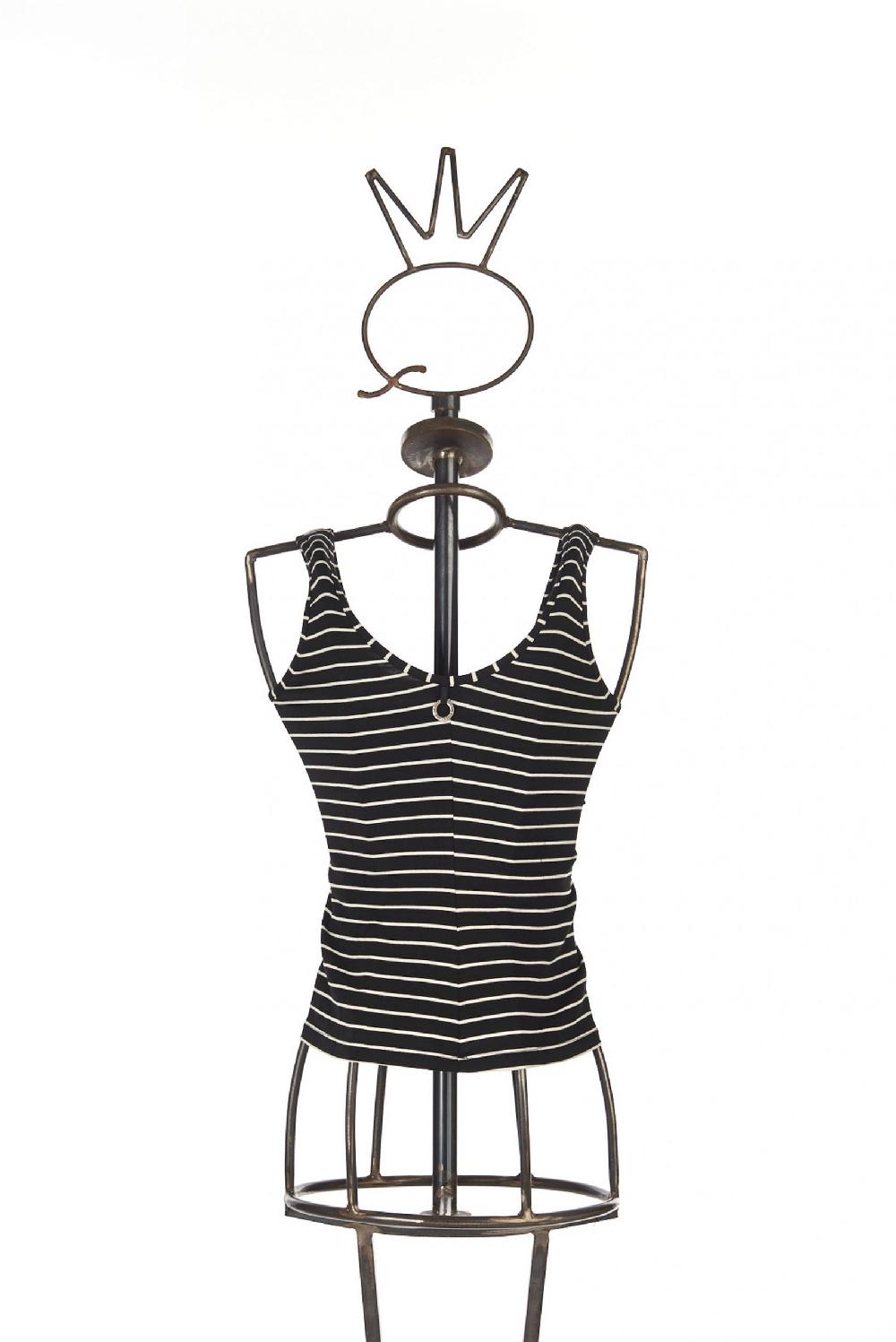 Save The Queen Canotta In Jersey A Righe Con Ricamo