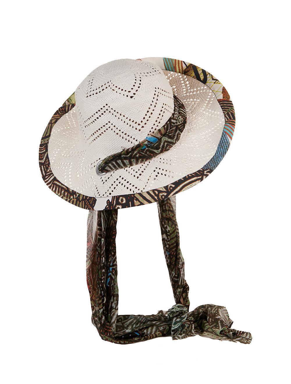 Save The Queen Cappello Bianco In Carta Tessile Con Decorazione