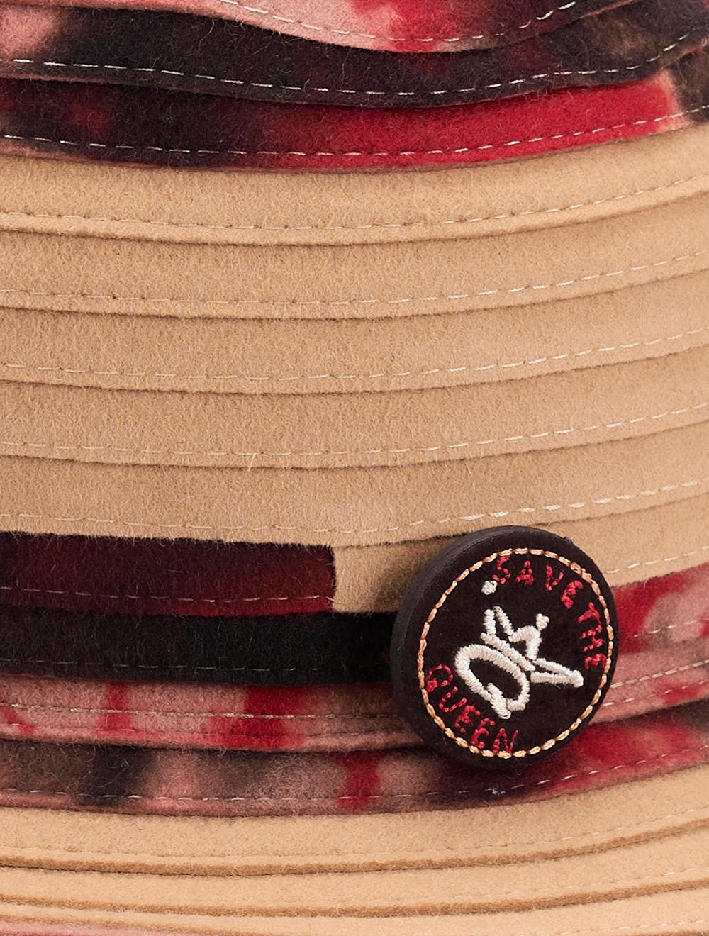 Save The Queen Cappello Borsalino In Feltro Di Lana Beige