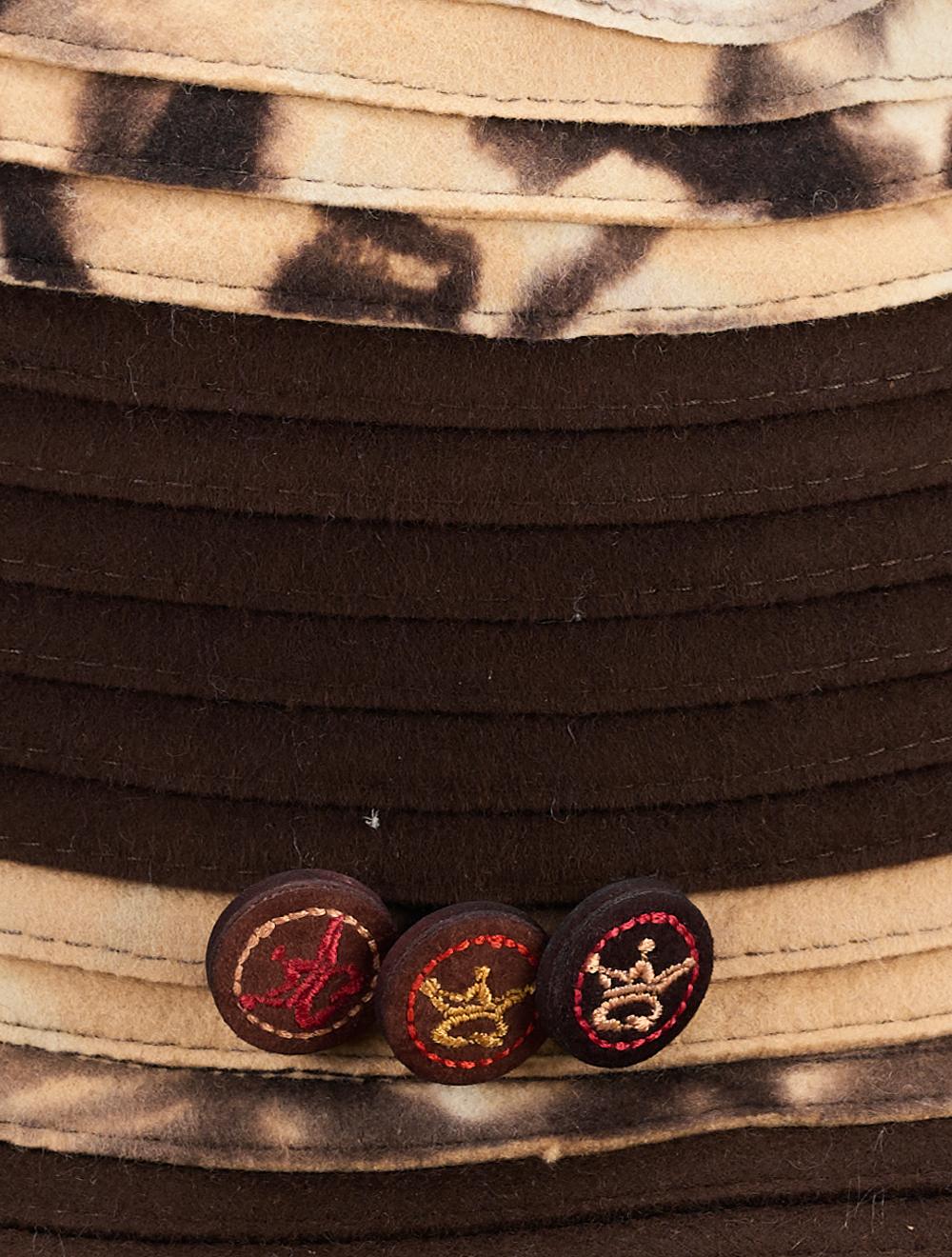 Save The Queen Cappello Borsalino In Feltro Di Lana Marrone