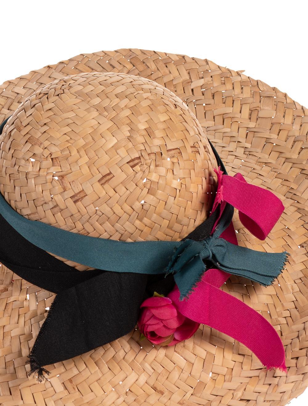 Save The Queen Cappello Di Paglia A Tesa Larga Con Decorazioni