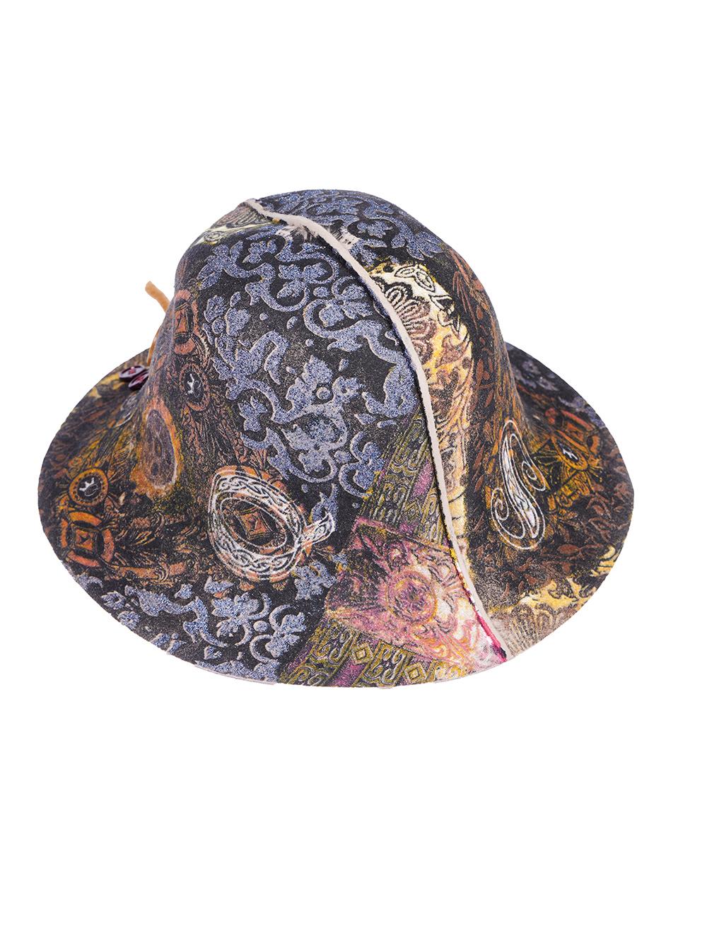 Save The Queen Cappello In Feltro Di Lana Con Ricami Ed Applicazioni