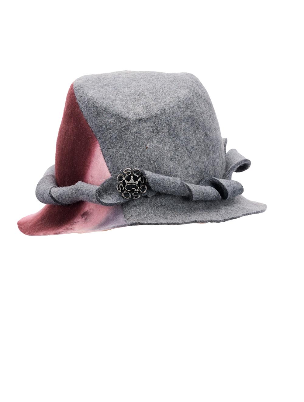 Save The Queen Cappello In Feltro Di Lana Stampato Tie Dye