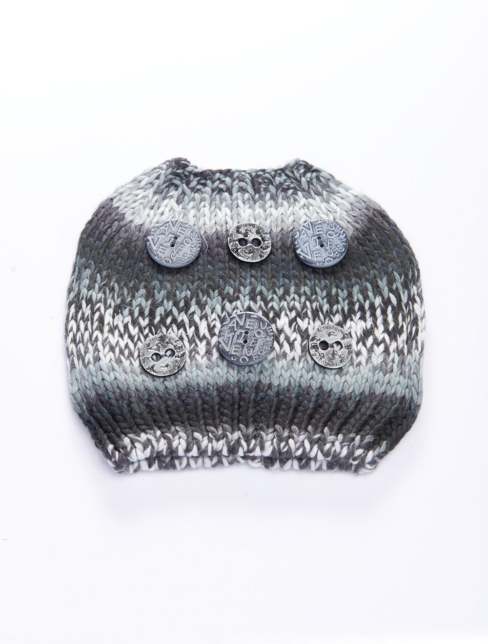 Save The Queen Cappello in maglia con apertura per coda di cavallo