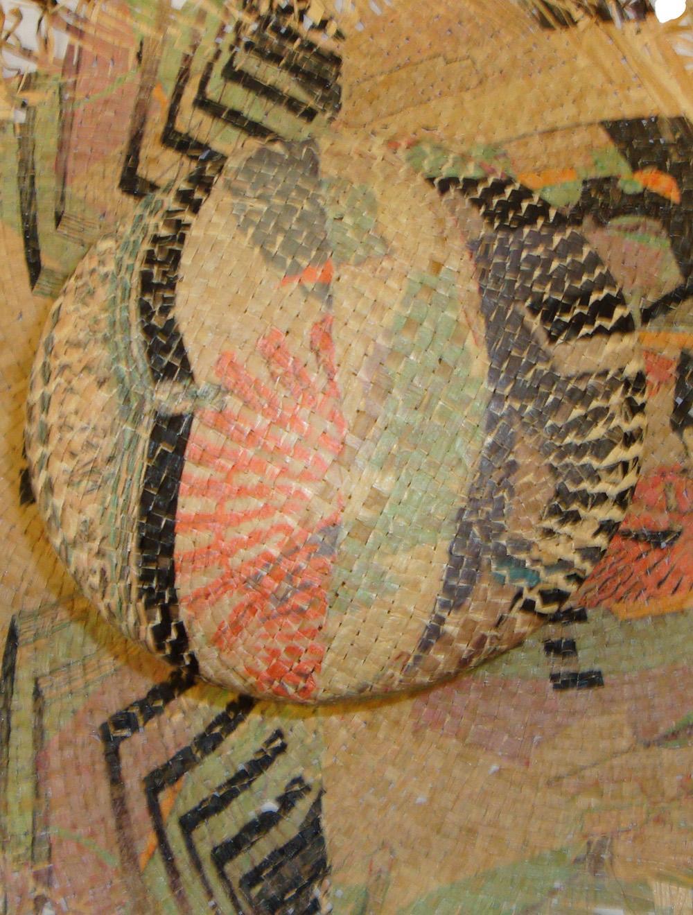 Save The Queen Cappello In Paglia Intrecciata Con Stampa