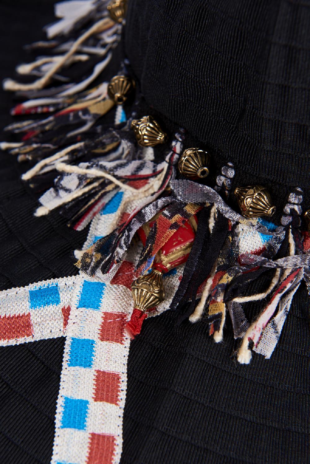 Save The Queen Cappello Modellabile In Tessuto Nero