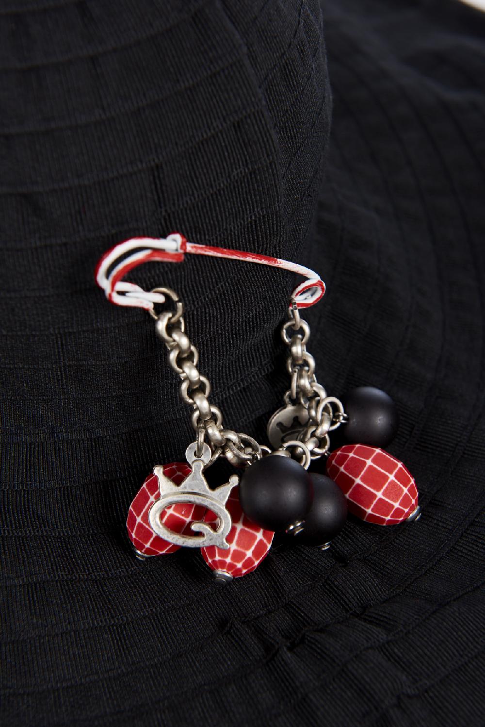 Save The Queen Cappello Modellabile In Tessuto Nero