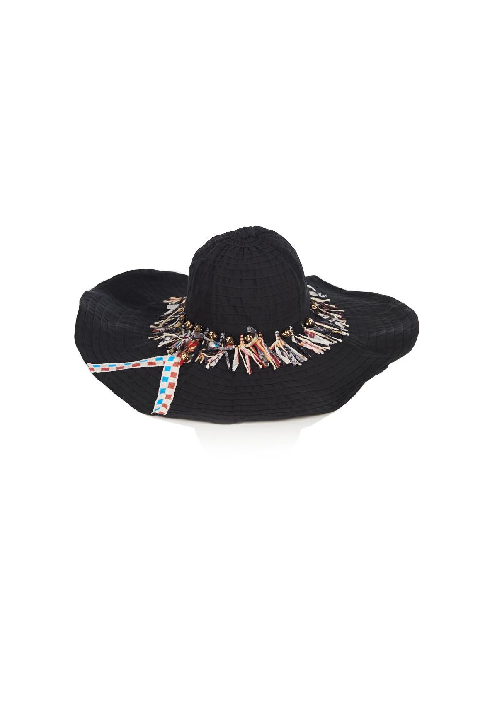 Save The Queen Cappello modellabile in tessuto nero