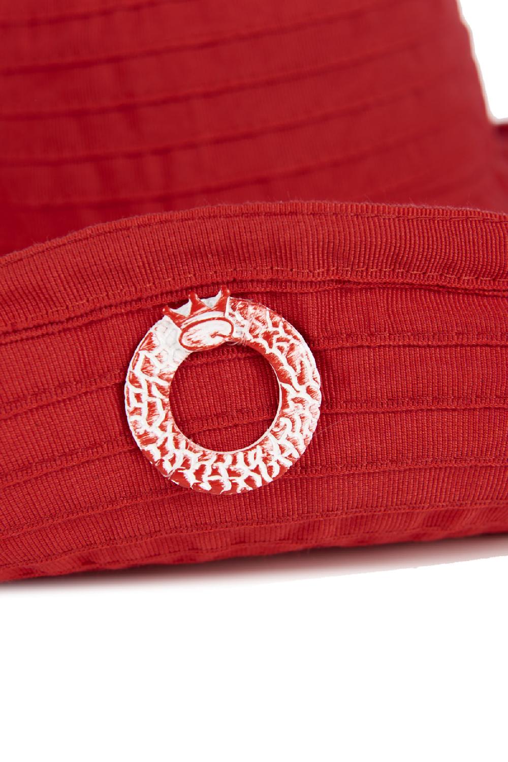 Save The Queen Cappello Modellabile In Tessuto Rosso