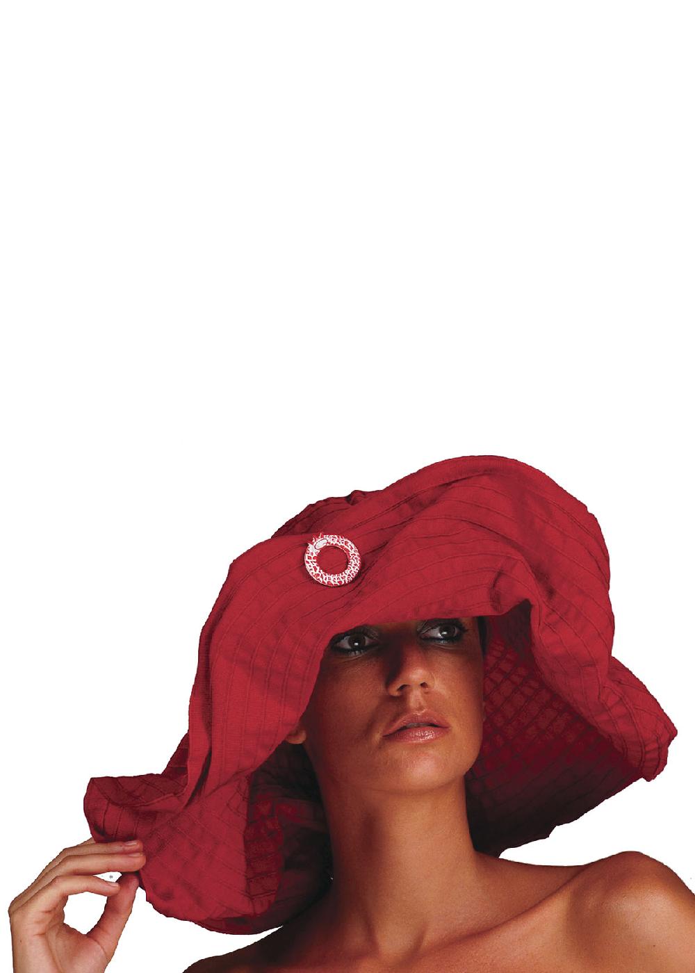 Save The Queen Cappello Modellabile In Tessuto Rosso