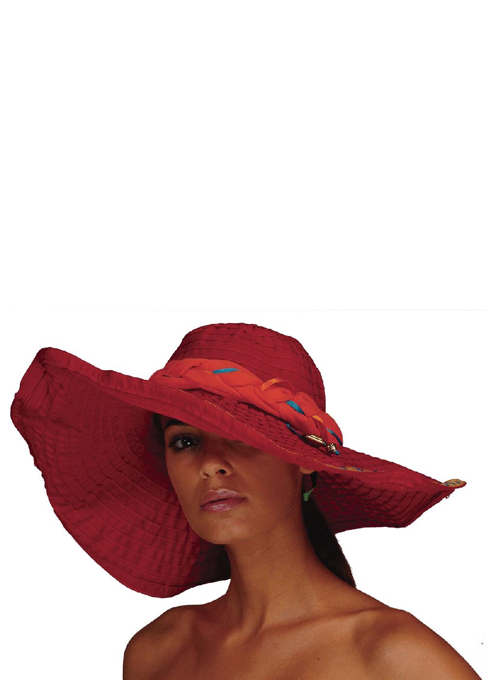 Save The Queen Cappello Modellabile In Tessuto Rosso Con Decorazioni