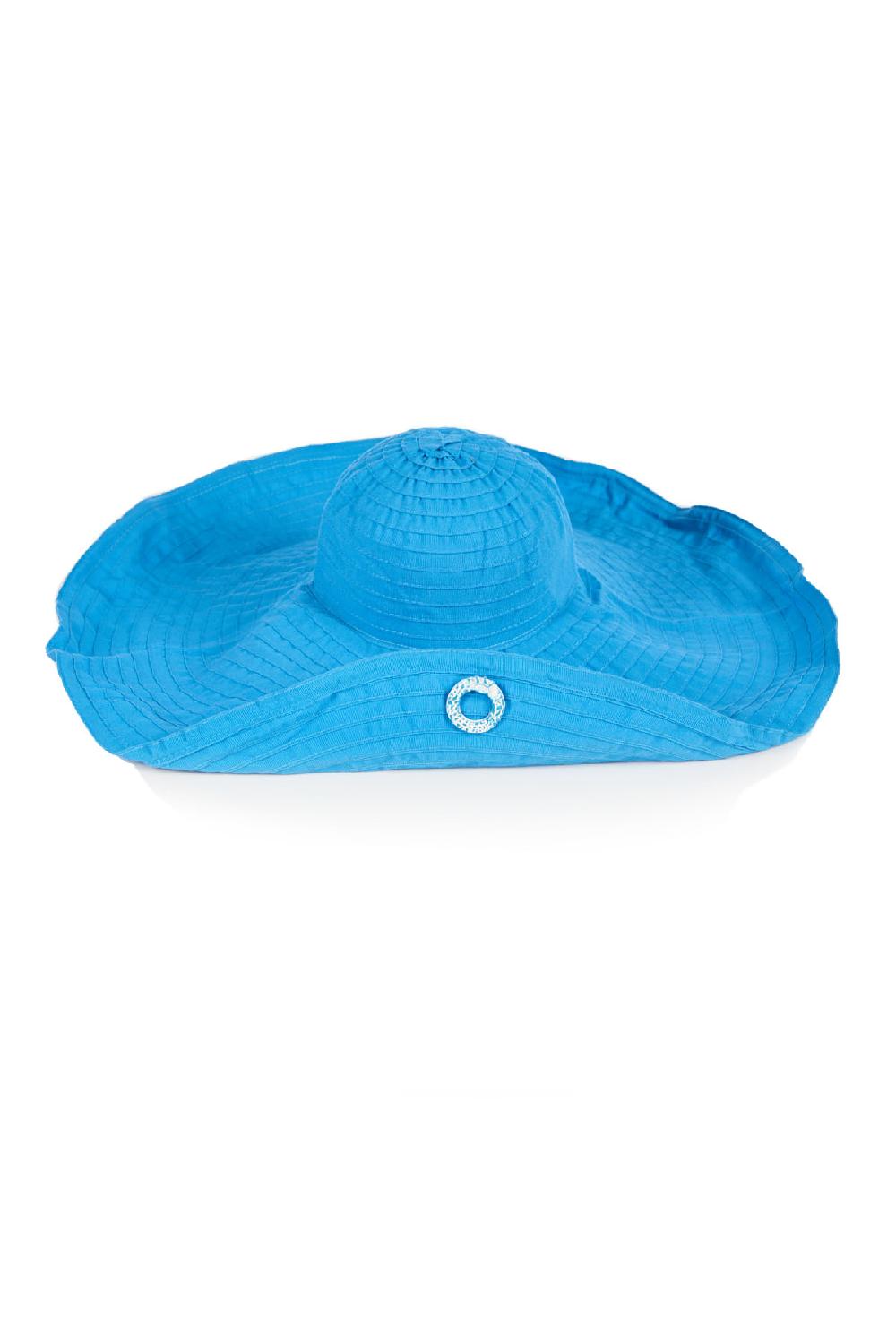 Save The Queen Cappello modellabile in tessuto turchese